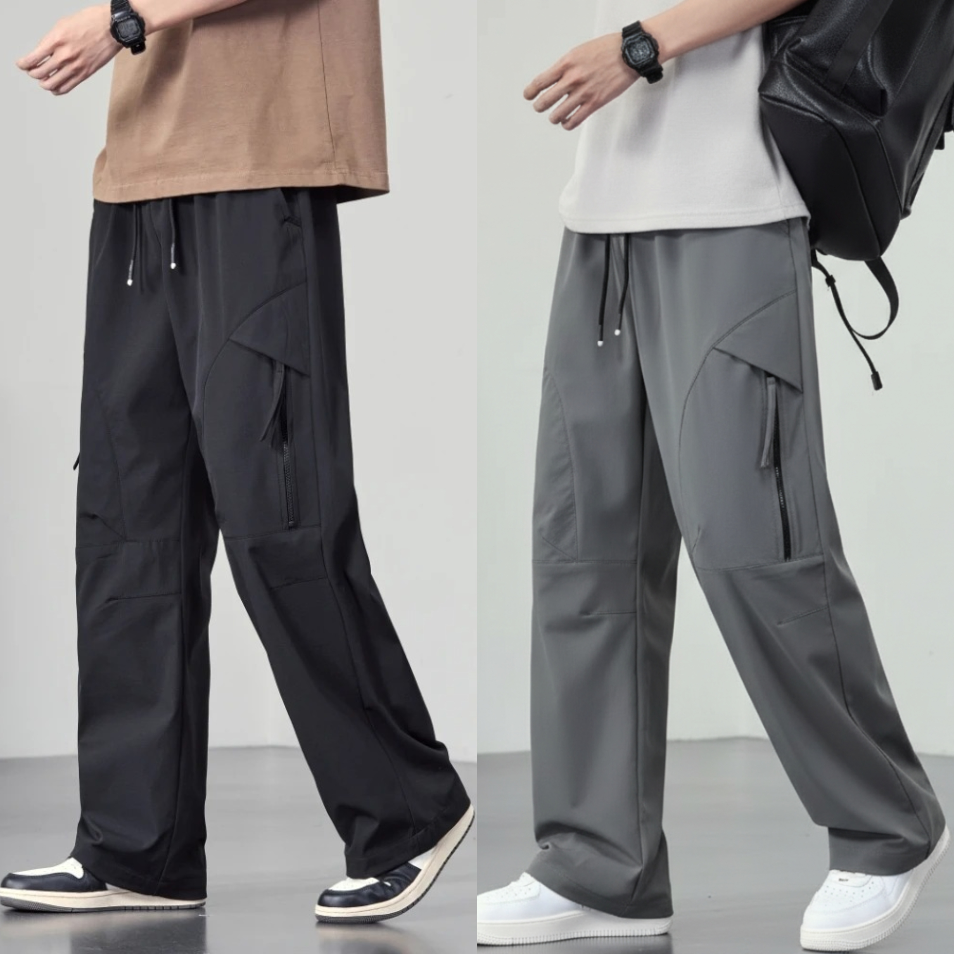 AeroFlex Wide-Leg Tech Cargo – Pack of 2