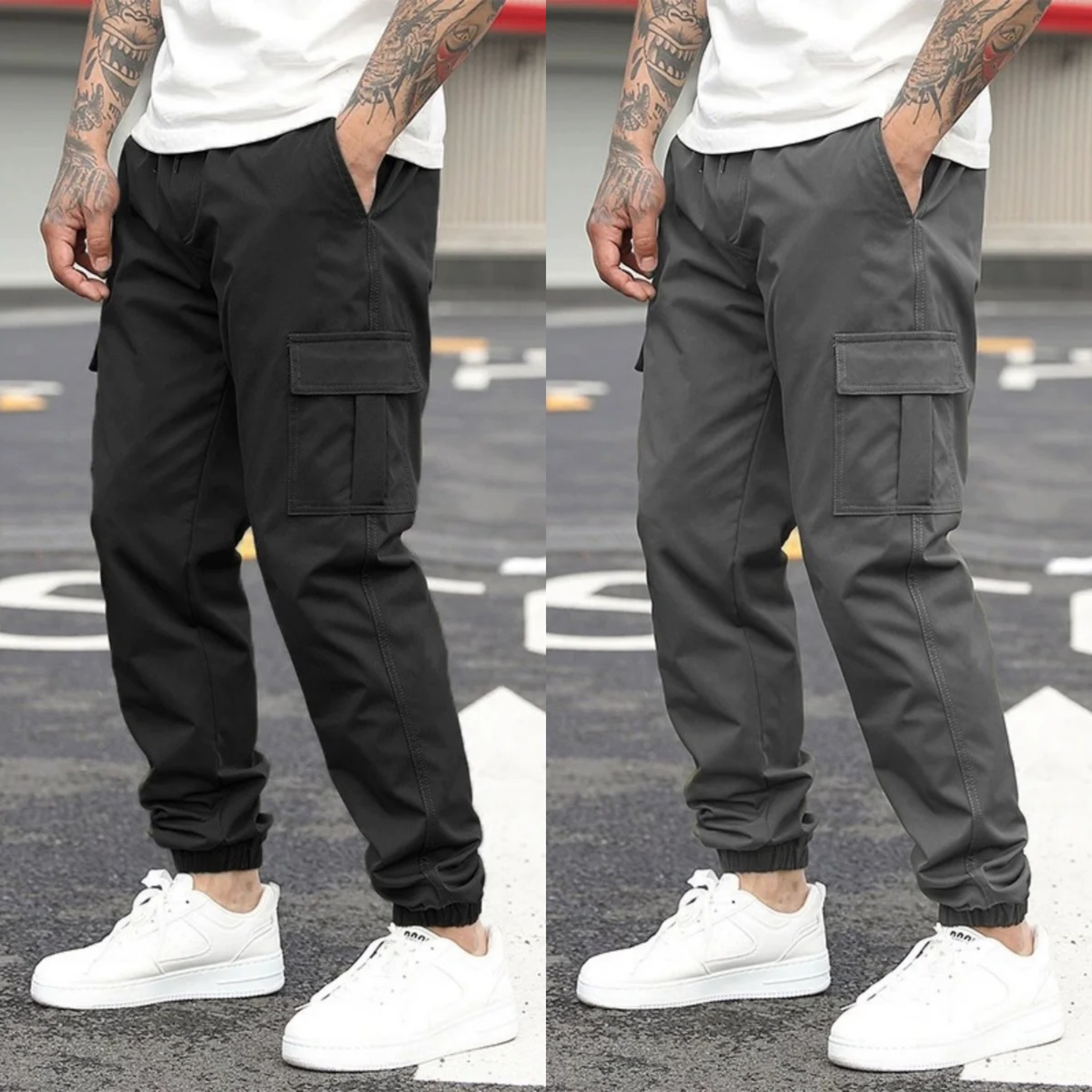StreetMove Classic Cargo Joggers – Pack of 2