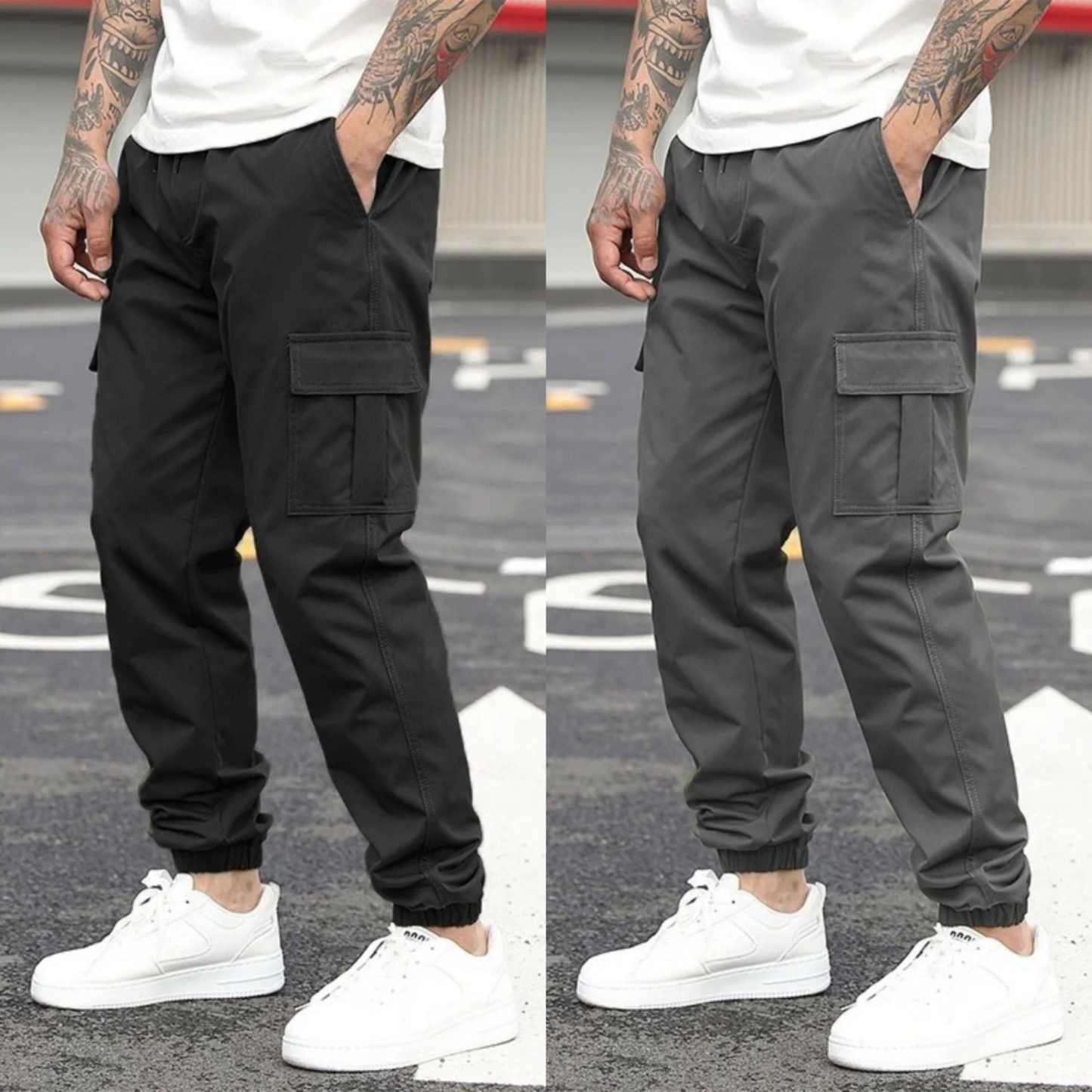 StreetMove Classic Cargo Joggers – Pack of 2