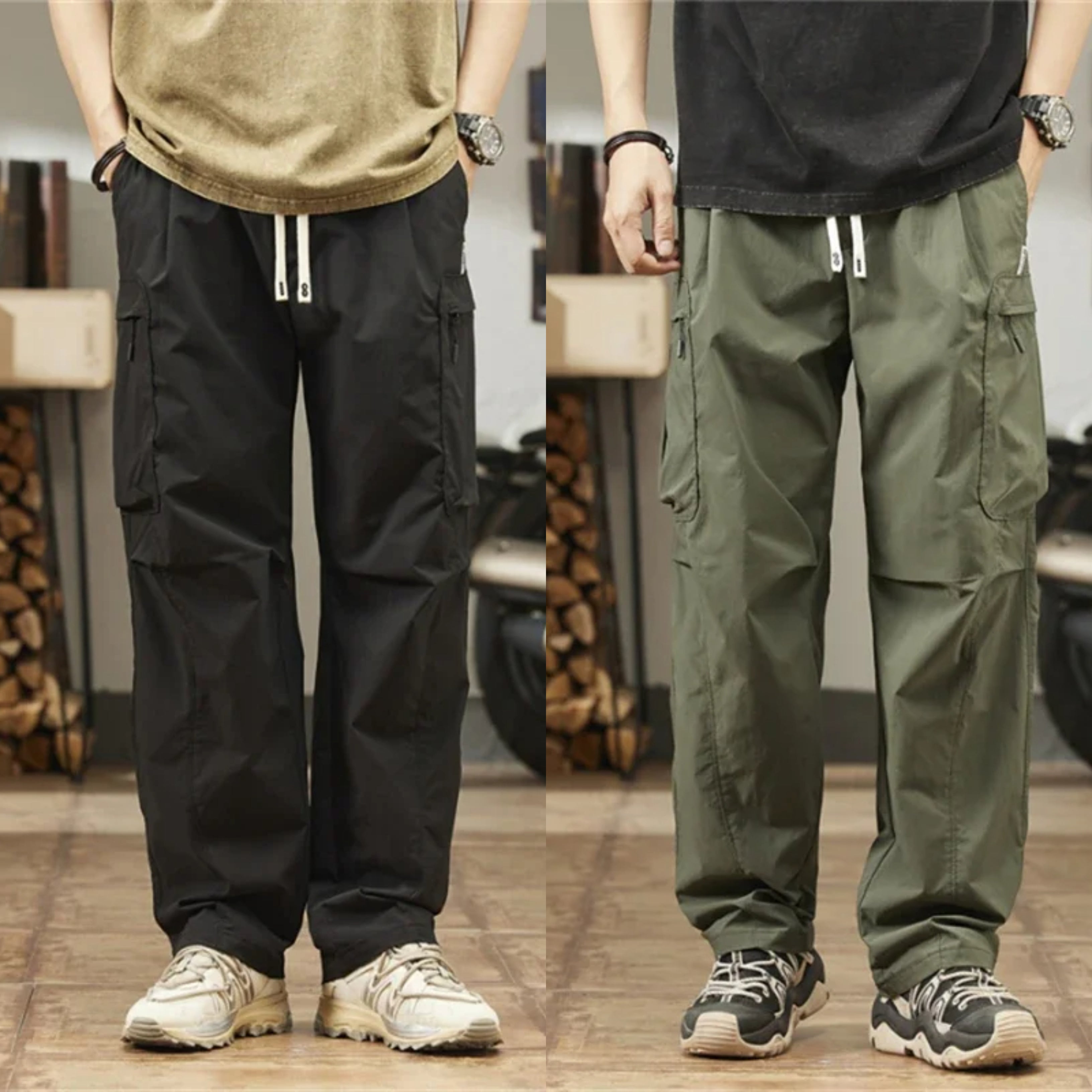 Summer Cargo Pants Tide Men's (Pack of 2)