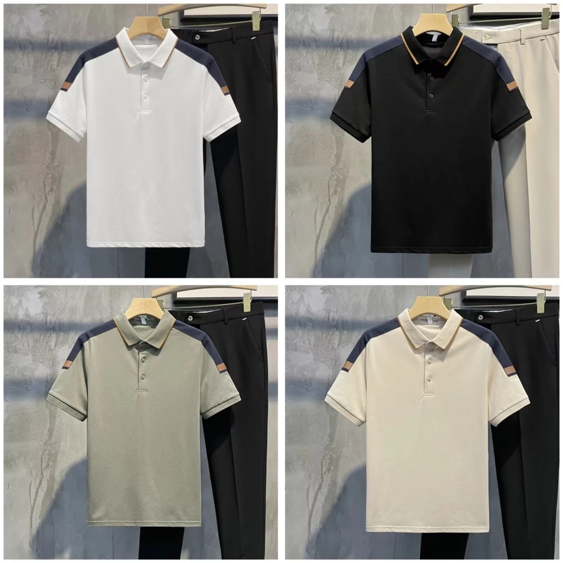 ELITE SHOULDER PANEL POLO SET (Pack of 4)