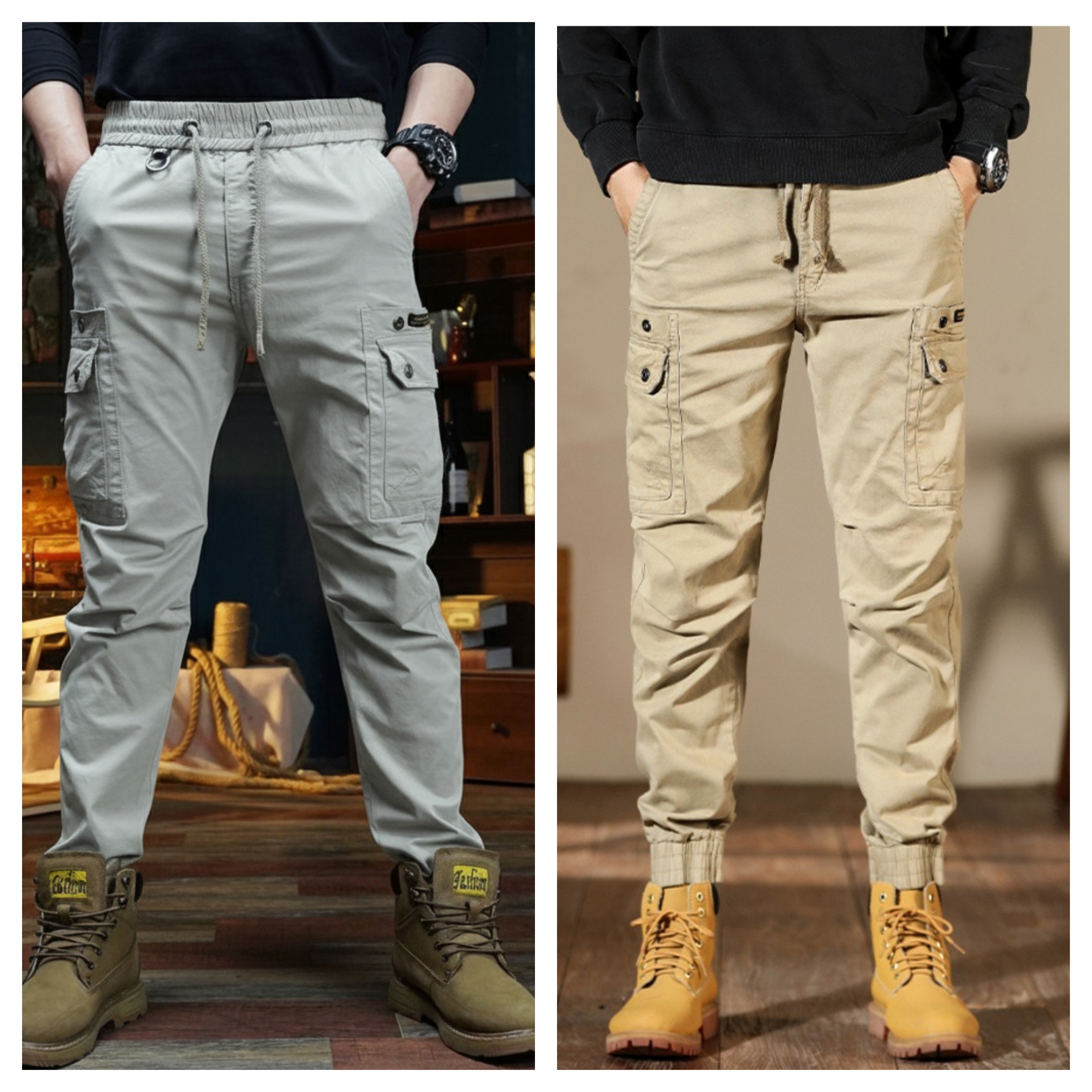 Men’s Classic Outdoor Cargo Pants – Pack of 2