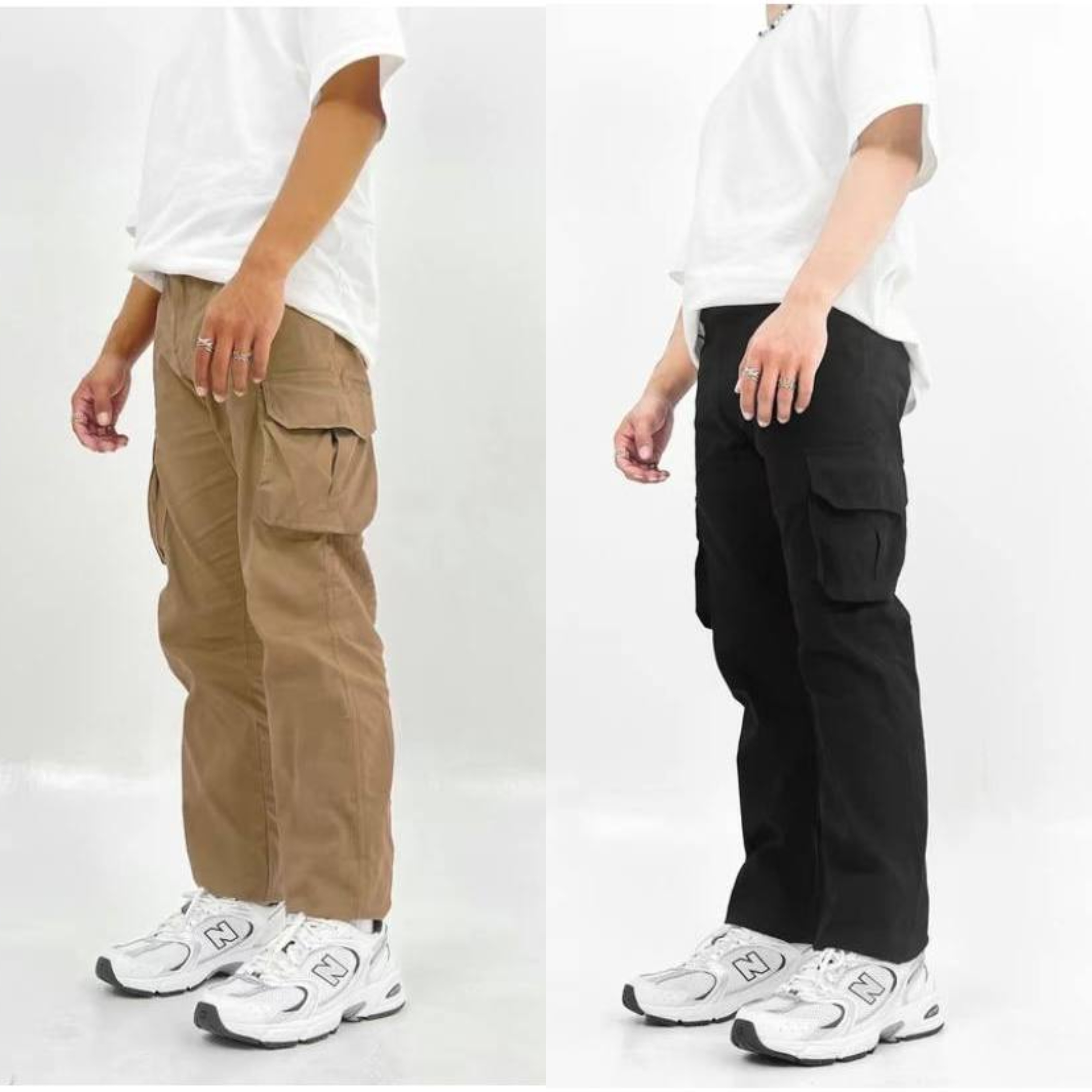 Men’s Minimal Cargo Pants – Pack of 2