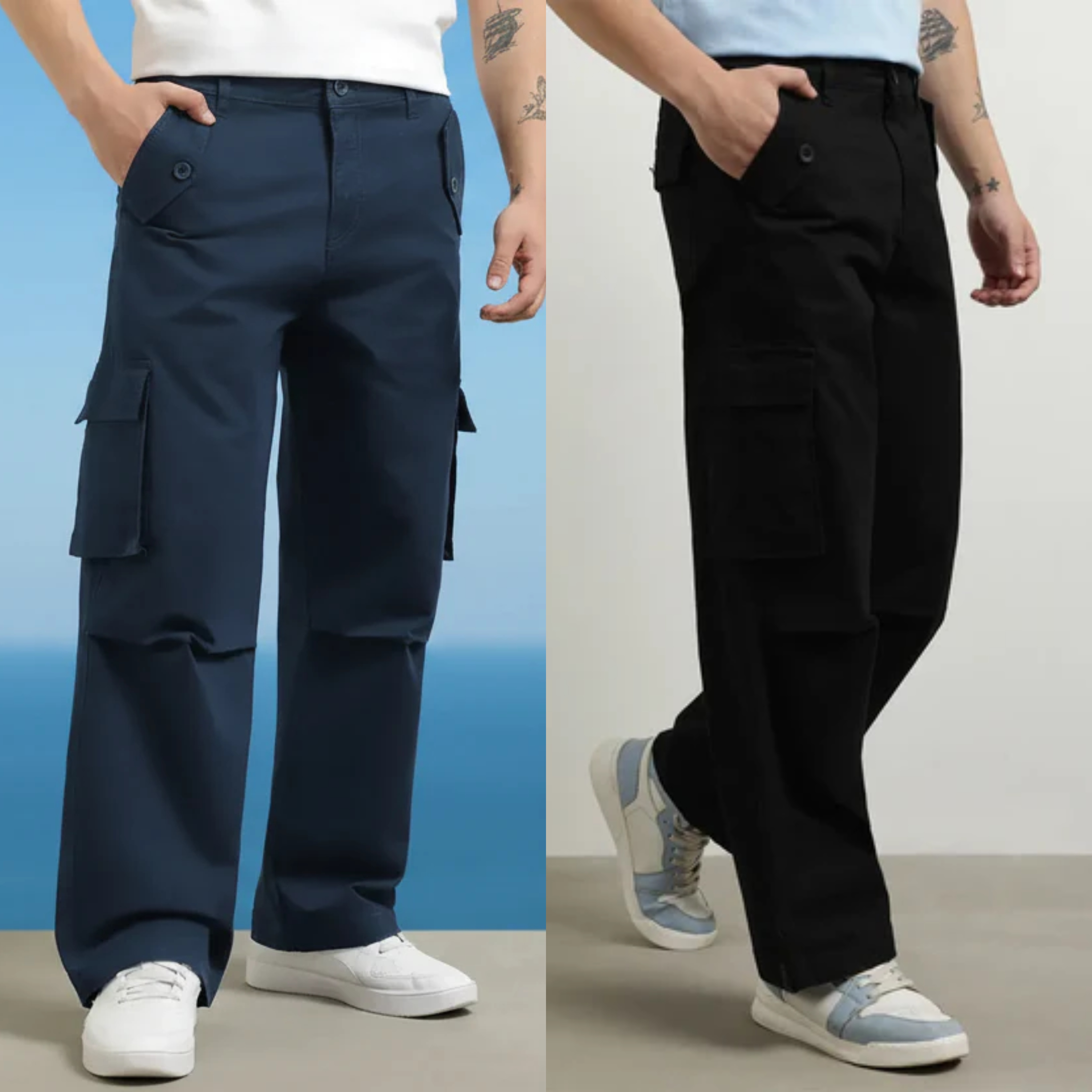 Contrast Fit Cargo Combo – Pack of 2