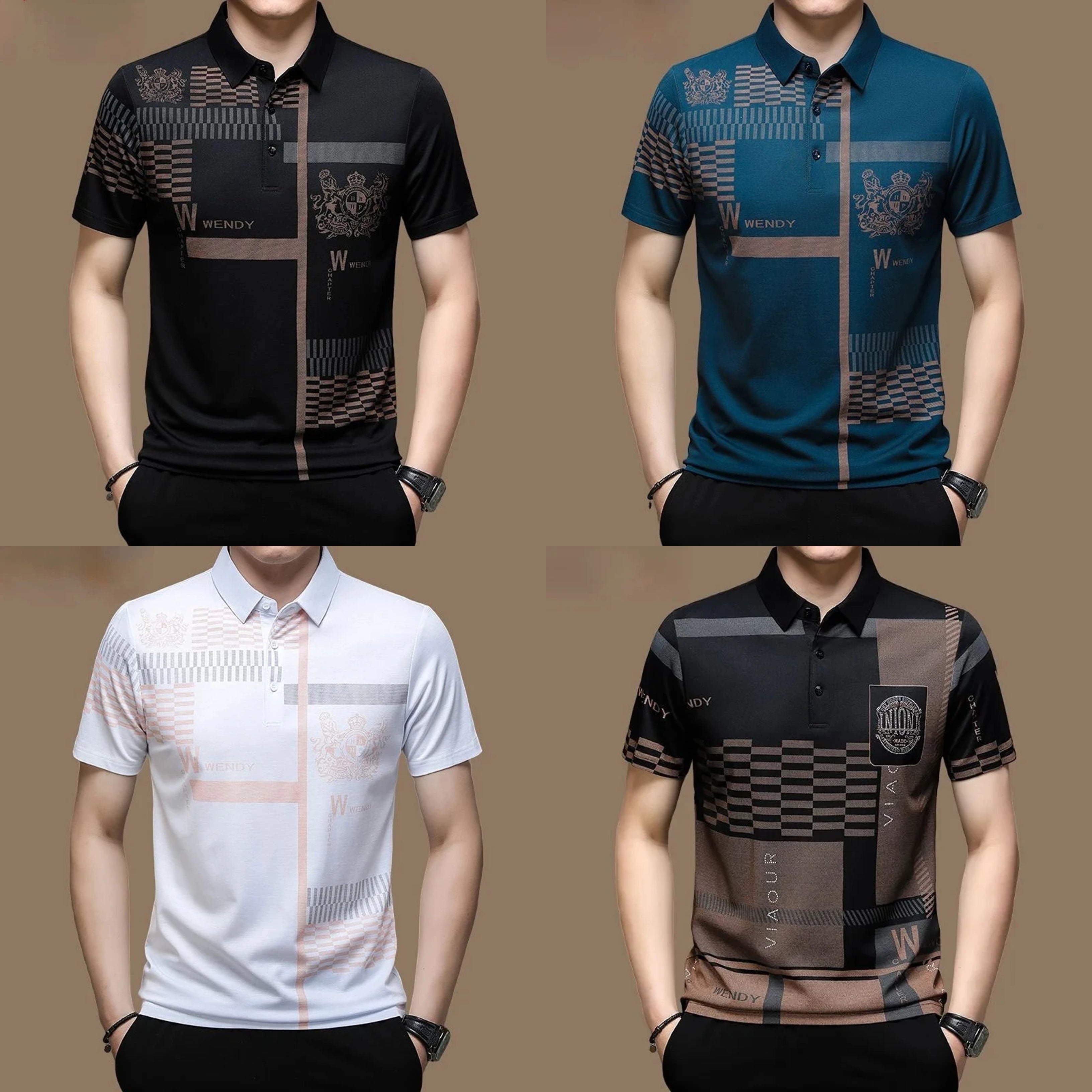 New Men's Polo T-Shirt (Pack of 4)