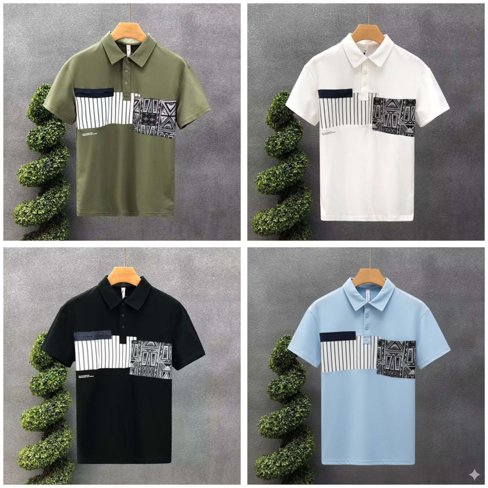 Geo Mono Pattern Quad