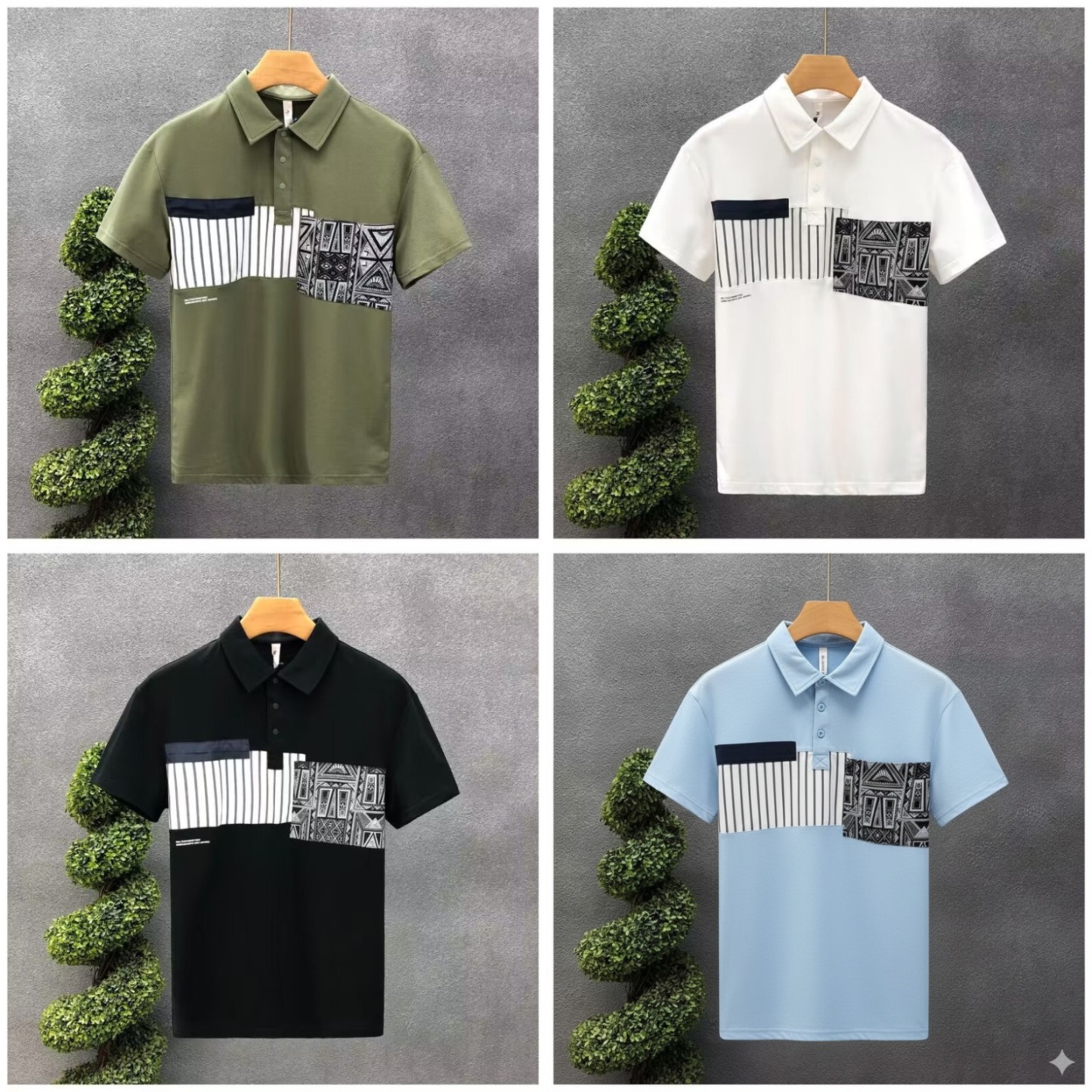 Geo Mono Pattern Quad