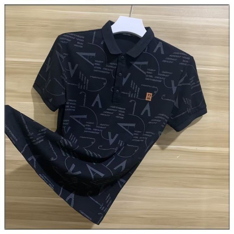 Urban Typography Print Polo Combo – Pack of 4