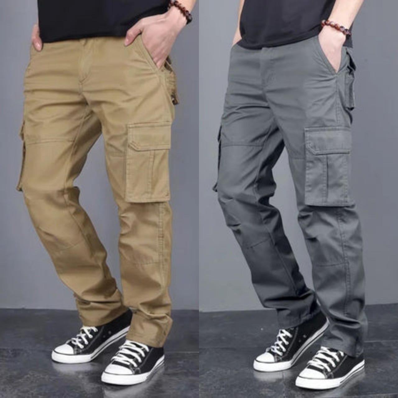 TacticalEdge Utility Cargo Pants – Sand & Slate Edition