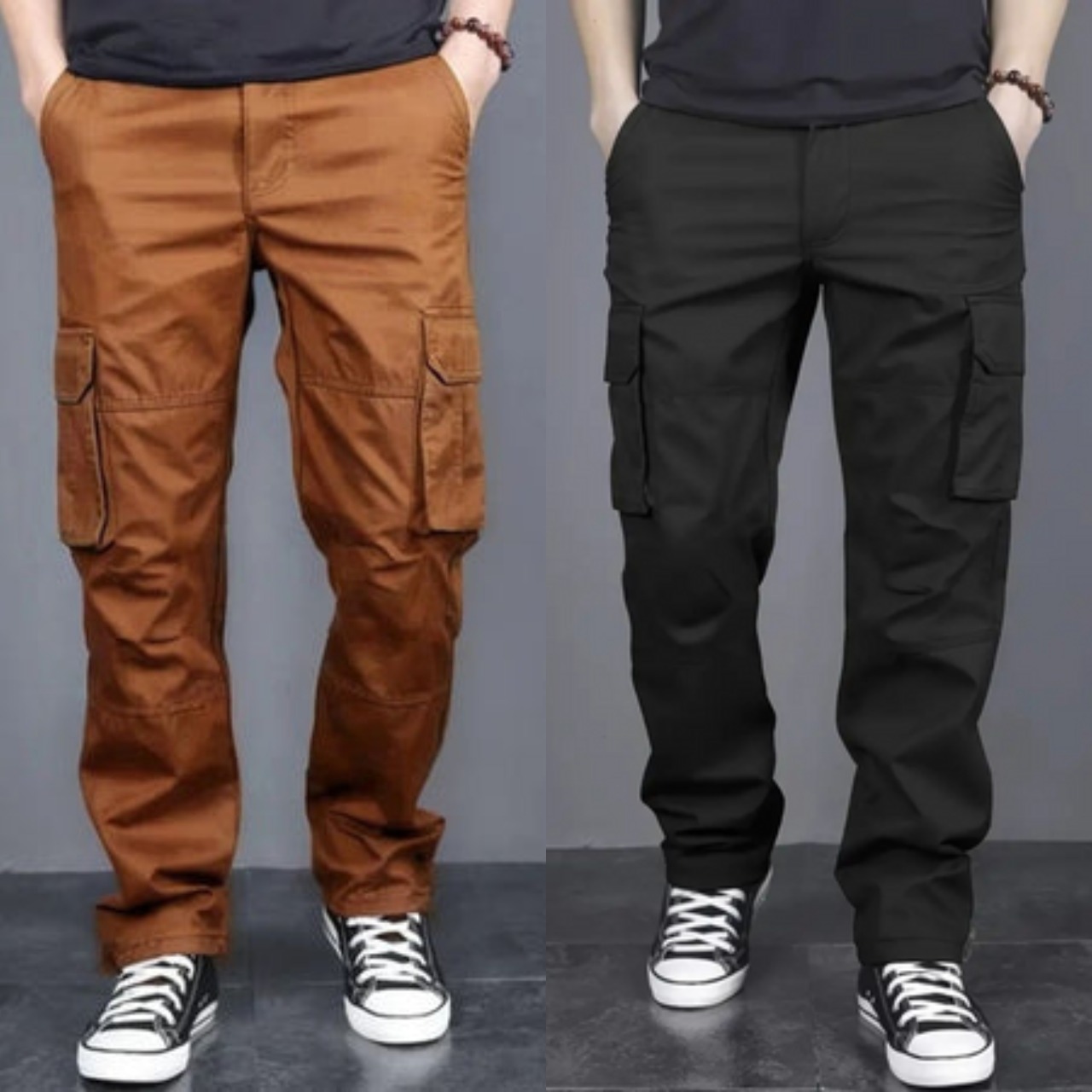 ForgeFlex Utility Cargo Pants – Rust & Onyx Edition