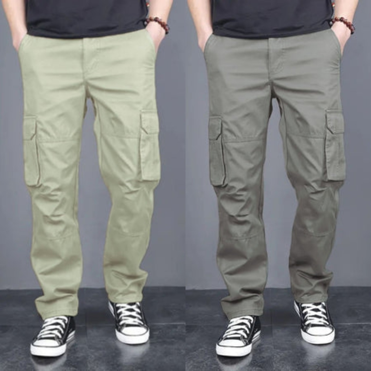 AeroTrek Utility Cargo Pants – Mint & Steel Edition
