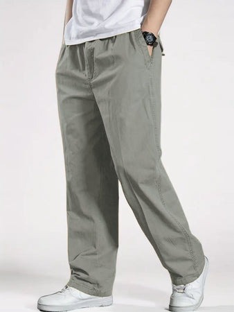 UrbanEase Relaxed Fit Pants – Slate Grey & Jet Black Edition