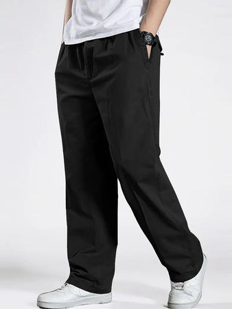 UrbanEase Relaxed Fit Pants – Slate Grey & Jet Black Edition