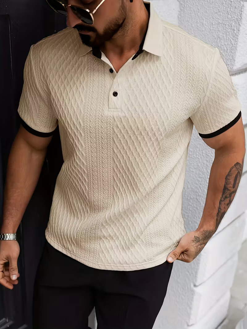 ROYAL TEXTURE KNIT POLO SET (Pack of 4)