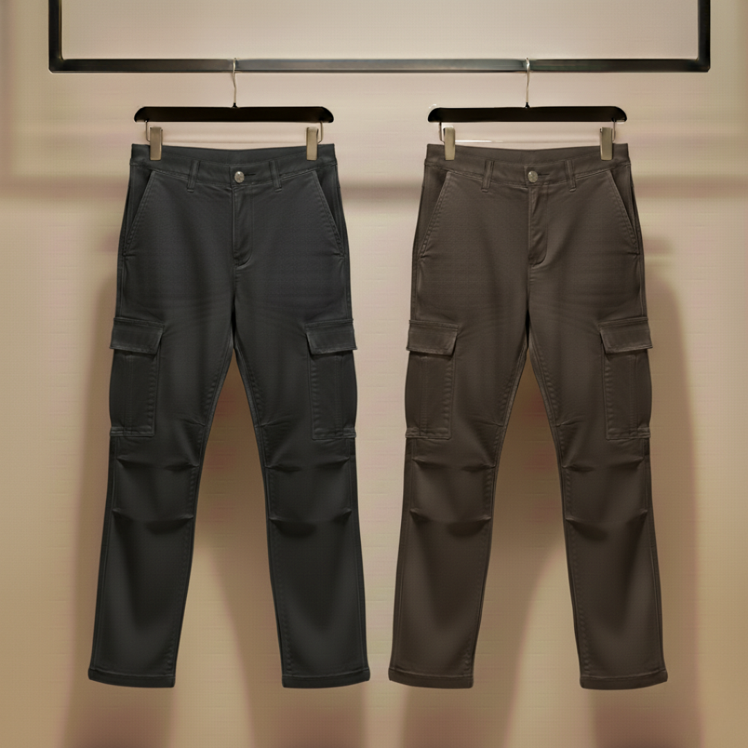 Midnight Mocha Utility Cargo Pants – Pack of 2