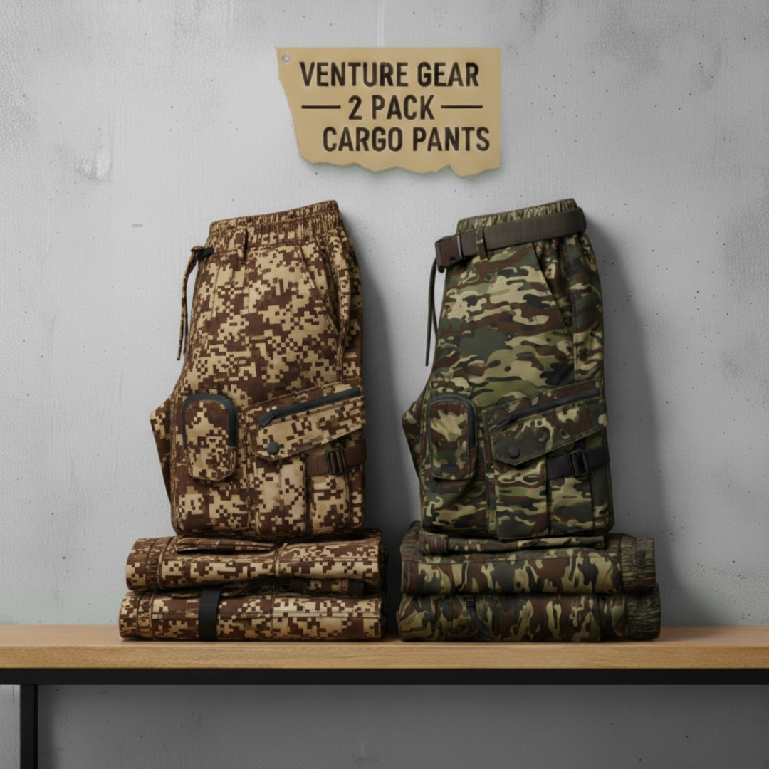 Brown Terrain Tactical Cargo Pants Pack of 2