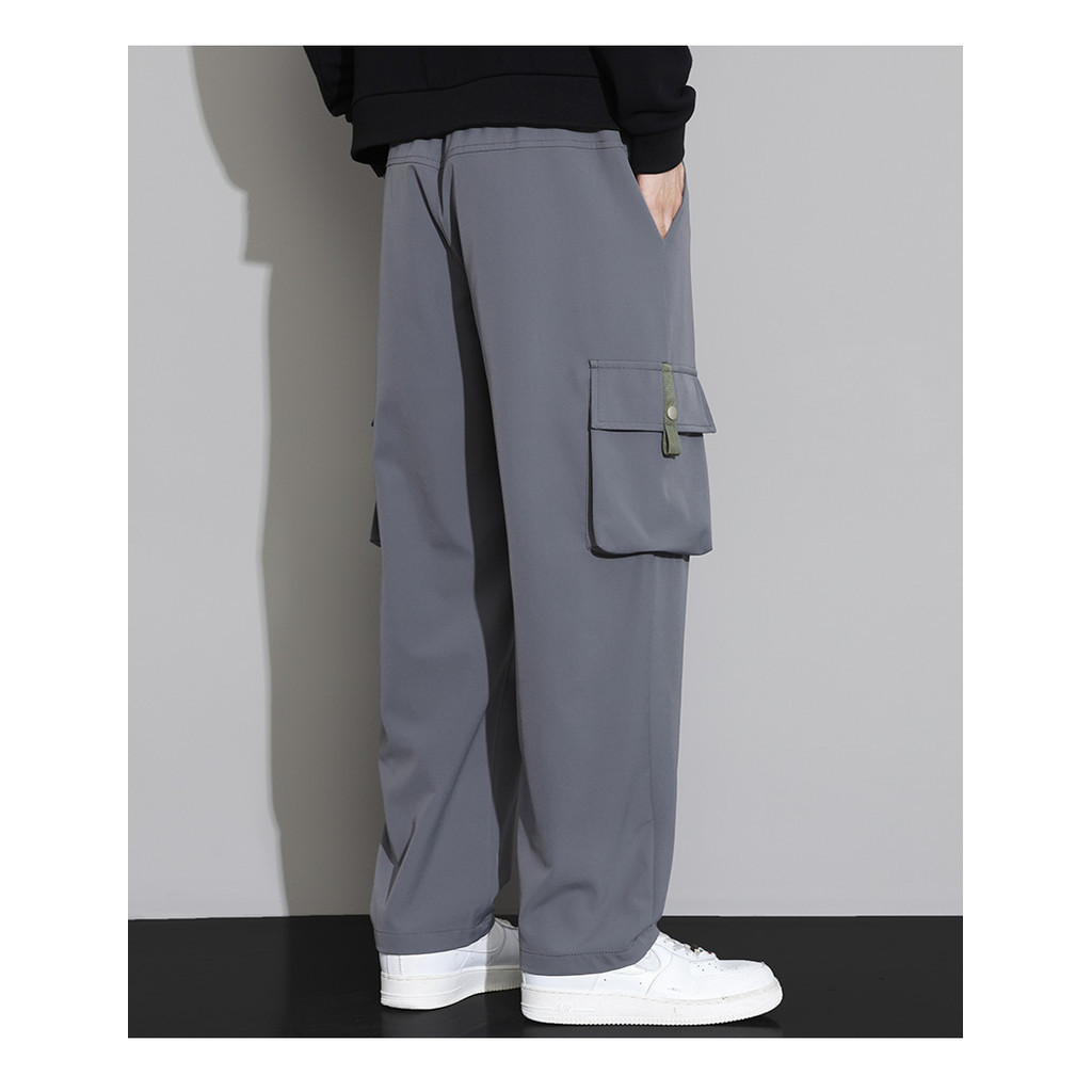 Men Loose Straight Oversize Multi-Pocket