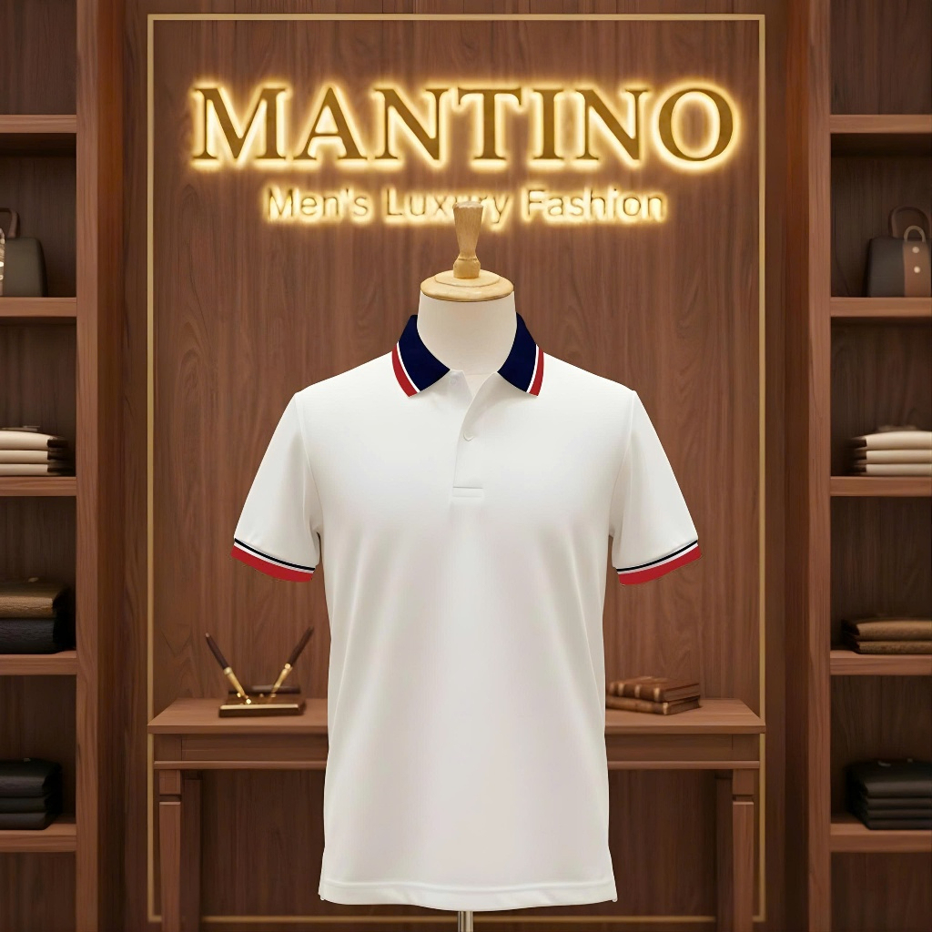 MANTINO – Signature Dual-Trim Polo Collection (Pack of 4)