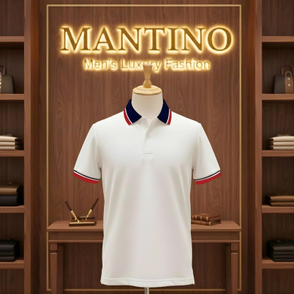 MANTINO – Signature Dual-Trim Polo Collection (Pack of 4)