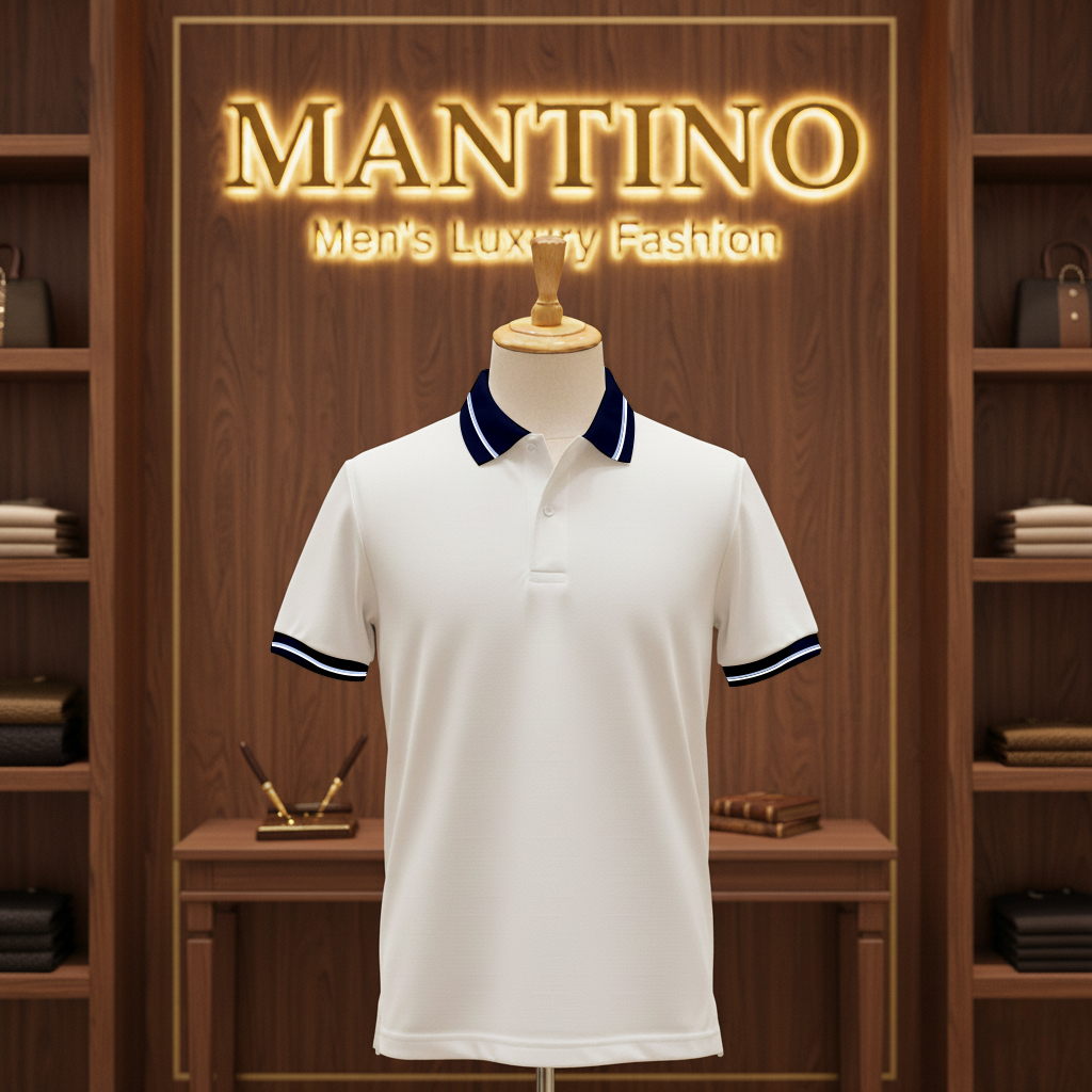 Mantino Luxe Polo Collection – Pack of 4 (White | Charcoal | Black | Maroon)