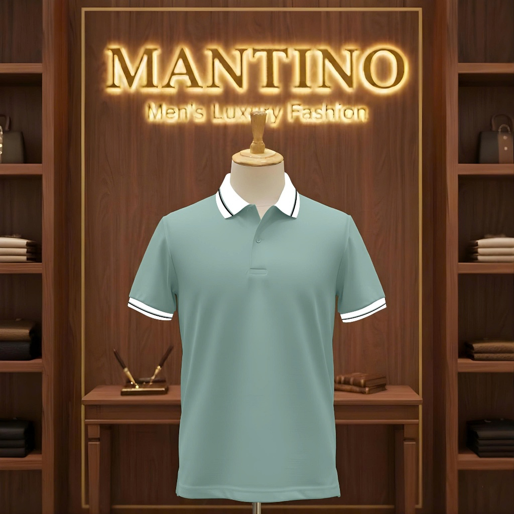 Mantino Elite Polo Collection – Pack of 4 (Mint | Maroon | Sky Blue | Off-White)