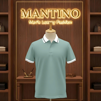 Mantino Elite Polo Collection – Pack of 4 (Mint | Maroon | Sky Blue | Off-White)
