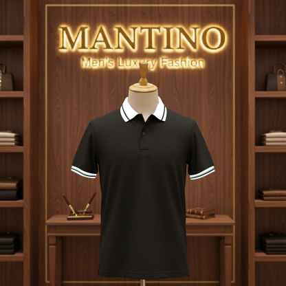 Mantino Luxe Polo Collection – Pack of 4 (White | Charcoal | Black | Maroon)
