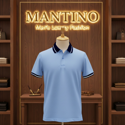 Mantino Elite Polo Collection – Pack of 4 (Mint | Maroon | Sky Blue | Off-White)