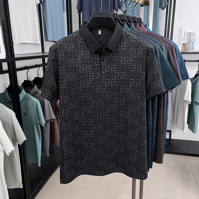 Versa Patterned Polo Collection – Pack of 4 (Teal | Charcoal | Maroon | Olive)