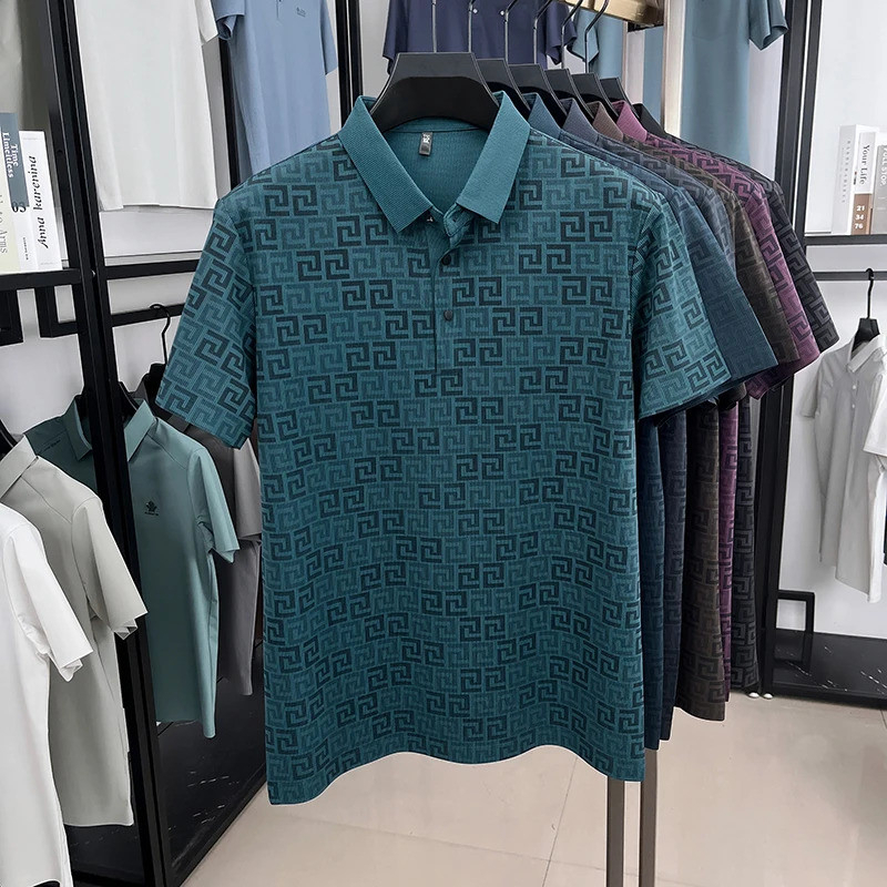 Versa Patterned Polo Collection – Pack of 4 (Teal | Charcoal | Maroon | Olive)