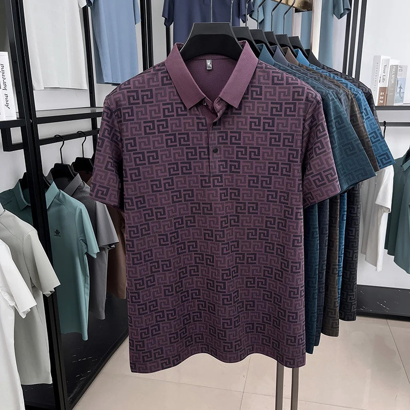 Versa Patterned Polo Collection – Pack of 4 (Teal | Charcoal | Maroon | Olive)