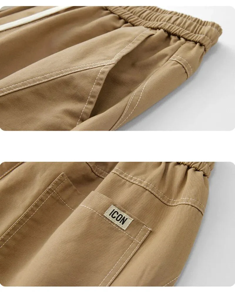 Japanese Style Pants Men Autumn Winter Casual Pants ( Pack of 2 )