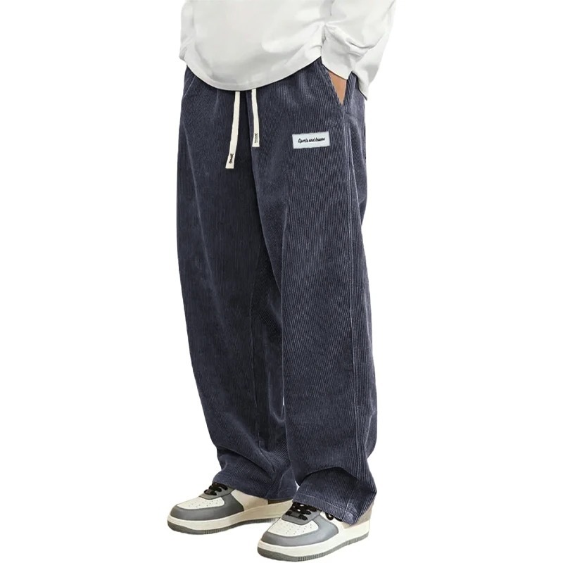 Velvex Corduroy Relaxed Fit Lounge Pants Pack of 2