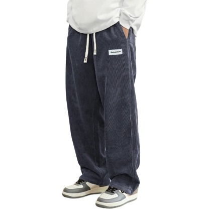 Velvex Corduroy Relaxed Fit Lounge Pants Pack of 2