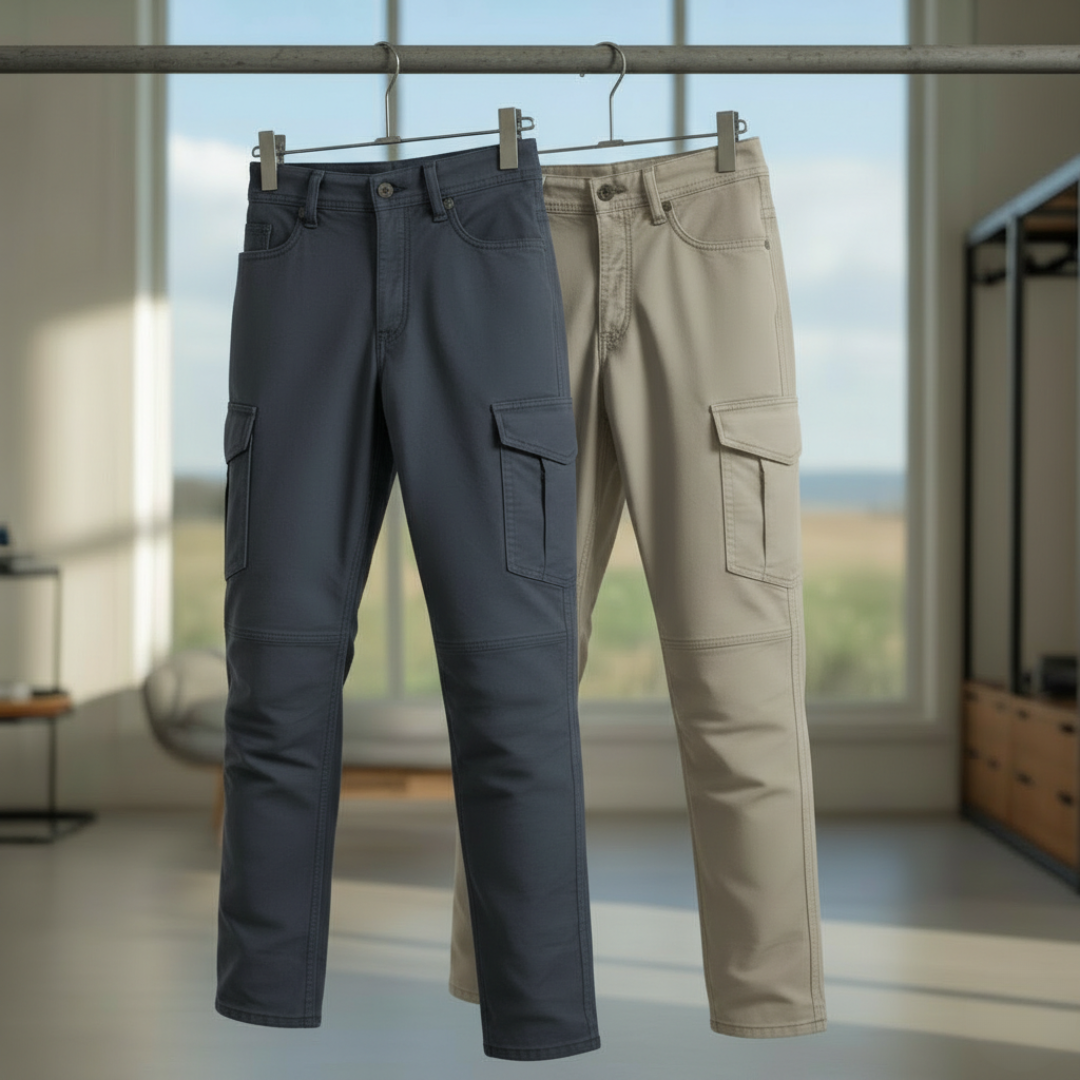Urban Steel Straight-Fit Cargo Pants Pack of 2