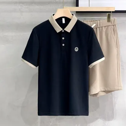 LUXE CASUAL CONTRAST POLO SET (Pack of 4)