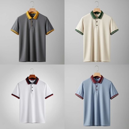 Premium DualTrim Polo – Pack of 4