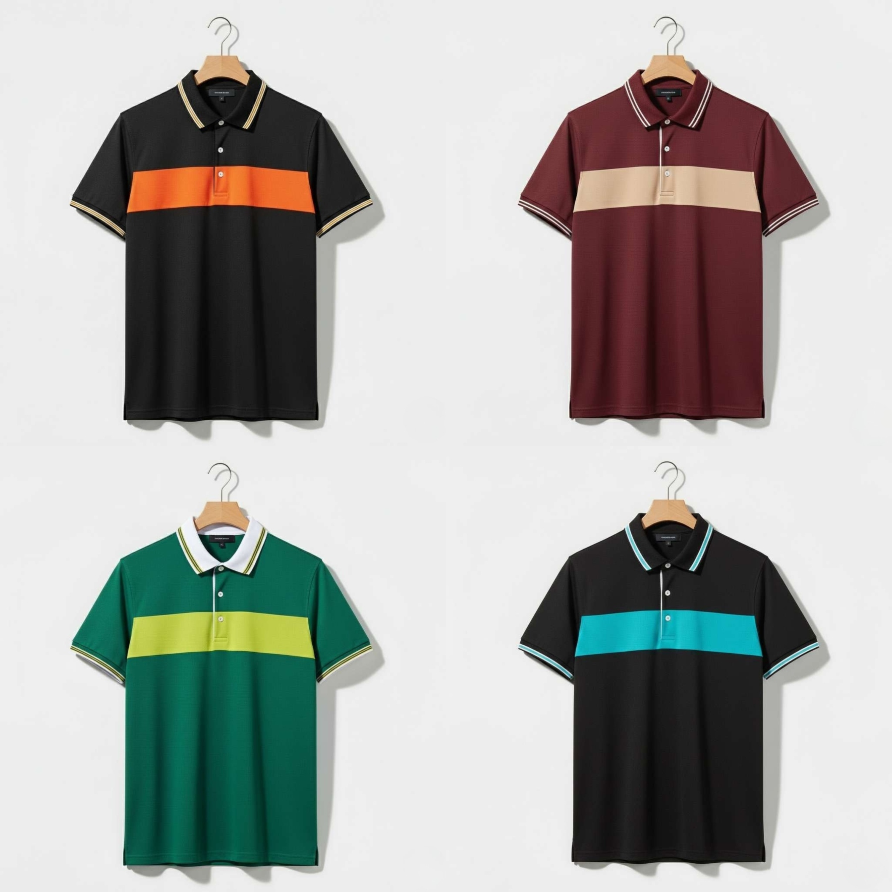 Urban StripeBlock Polo – Pack of 4