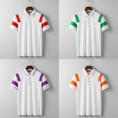 Ace ContrastPanel Polo – Pack of 4