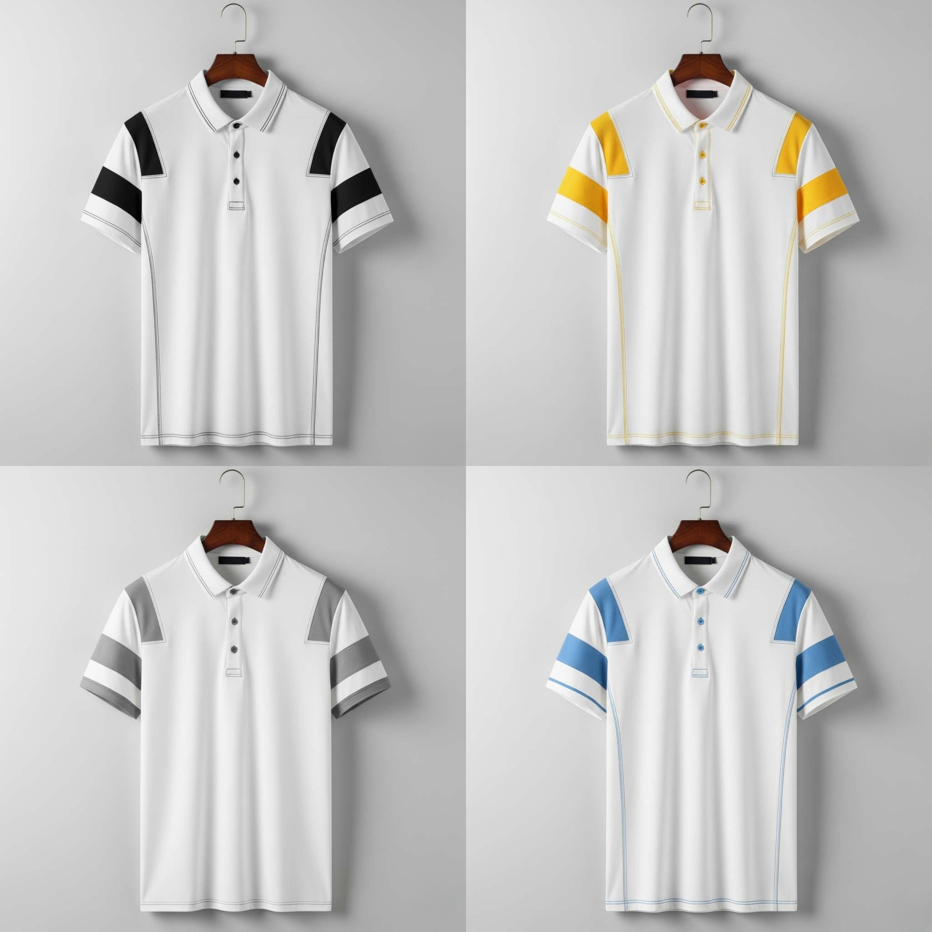 Prime ContrastPanel Polo – Pack of 4