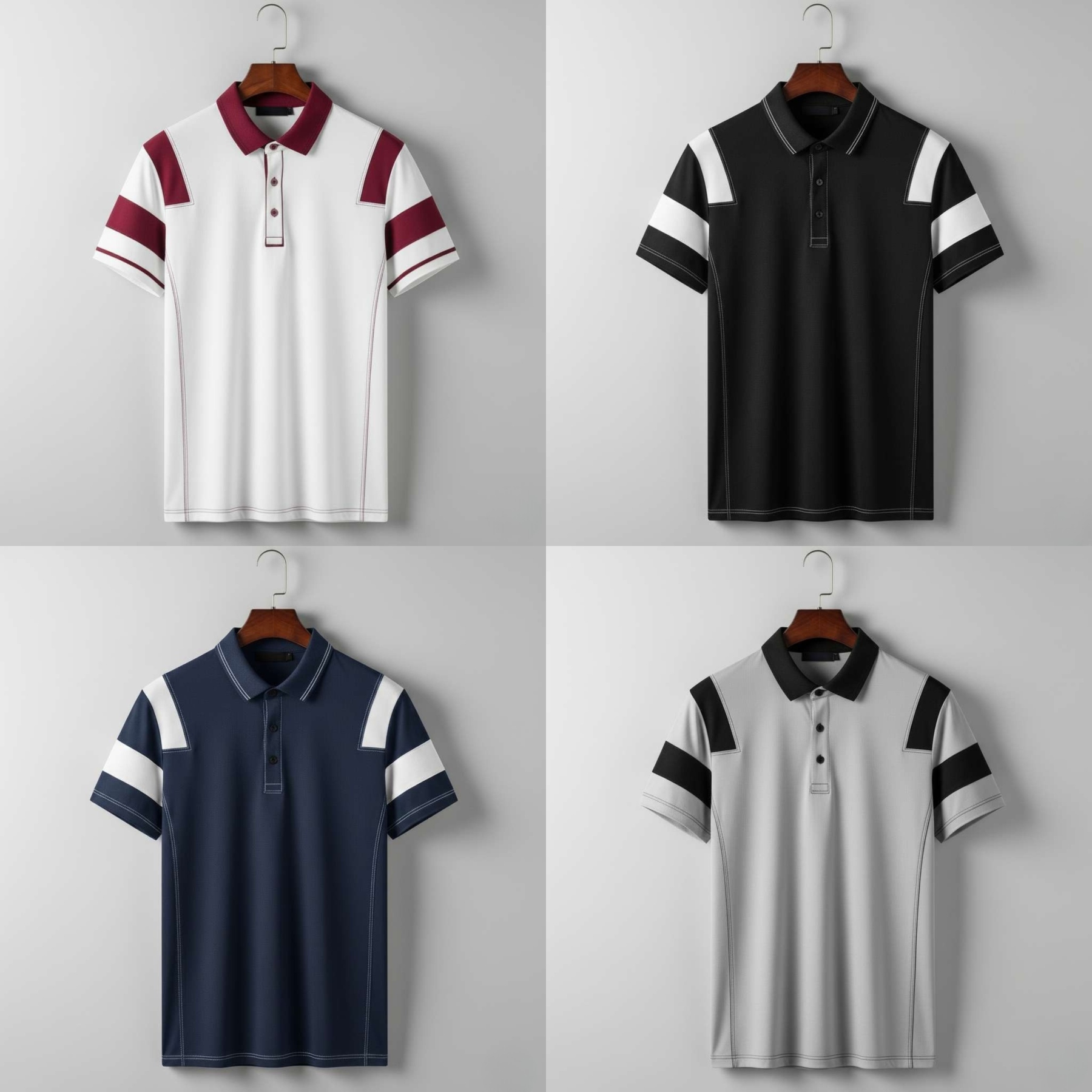 [Copy]Prime ContrastPanel Polo – Pack of 4