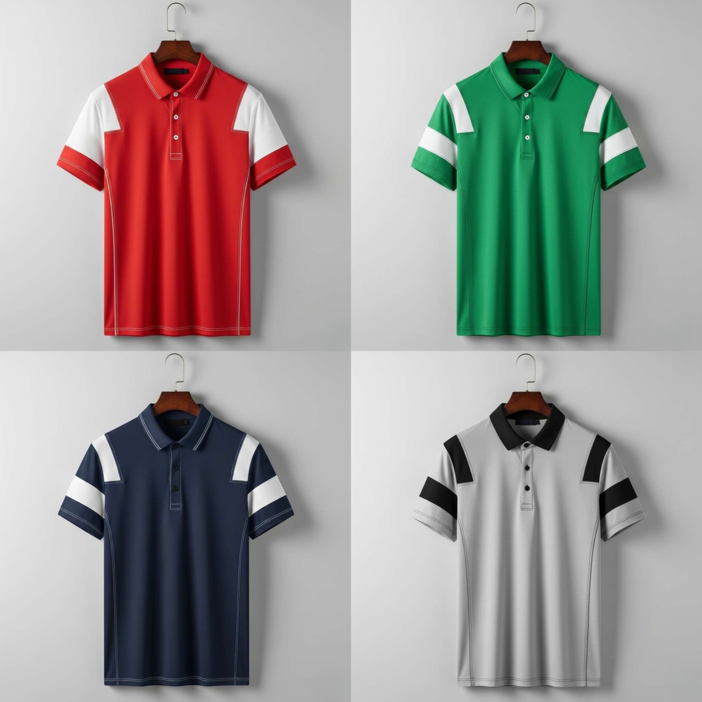 SportFlex Contrast Polo – Pack of 4