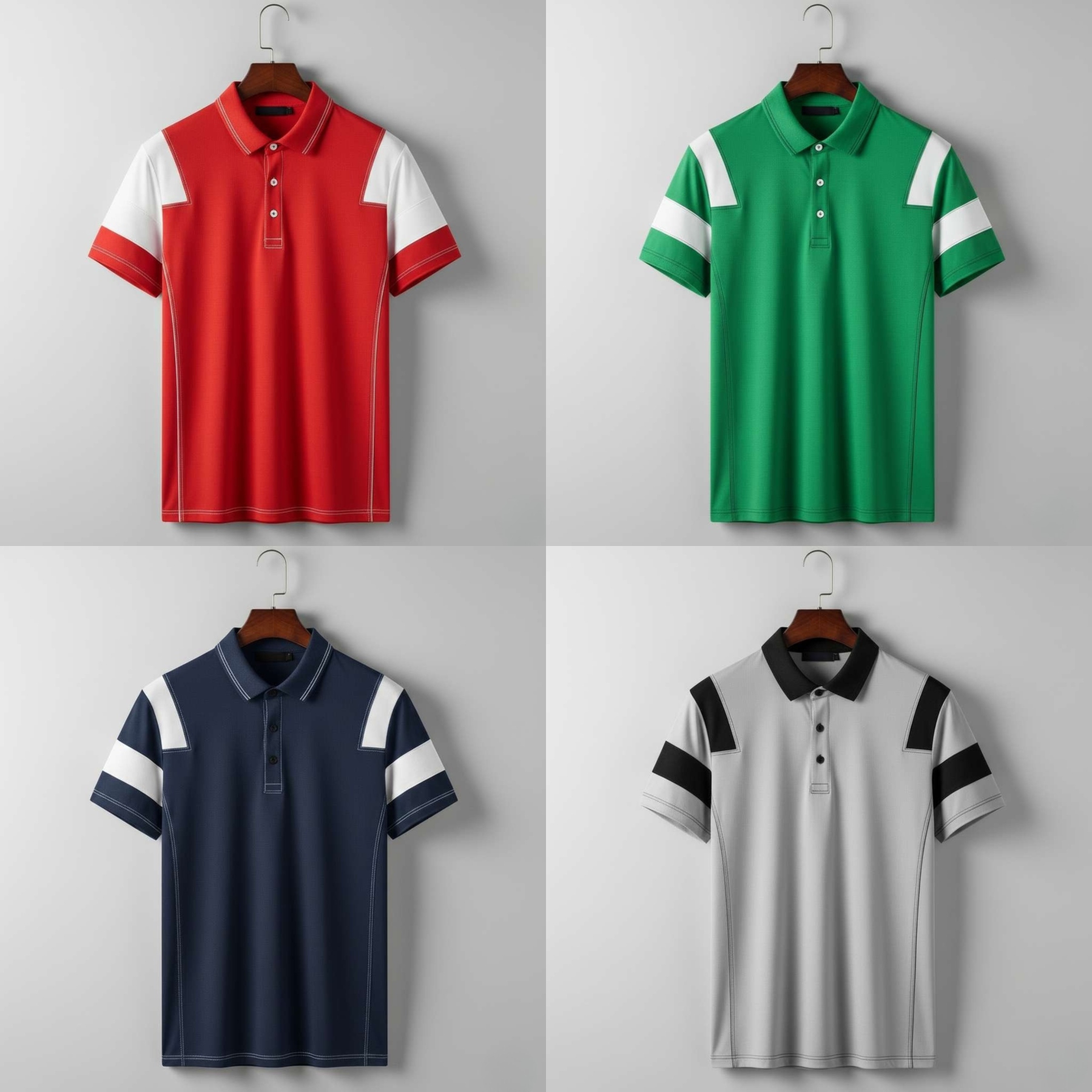 SportFlex Contrast Polo – Pack of 4