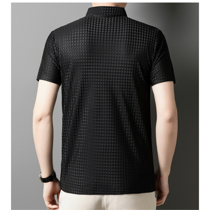 Men Polo Shirt Ice Silk Short Sleeve Hollow Design (Pack of 4)