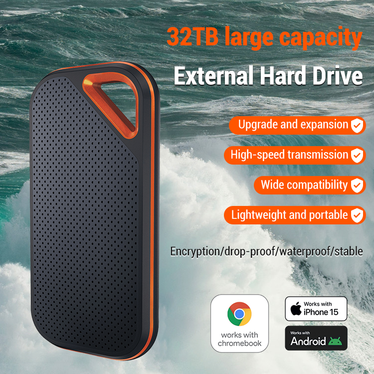 32TB large capacity, 1GB transfer per second, plug and play, supports all models of mobile phones and computers