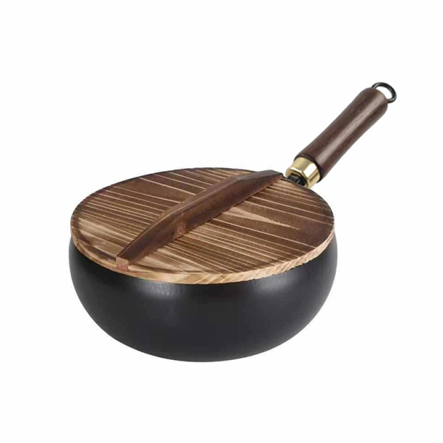 🥇🥇🥇99.9% high purity, 0 chemical coatings, national grade 1 non-stick, triple rust prevention, deepened large capacity to prevent oil splattering, one pot can handle frying, stir-frying, stewing and braising.