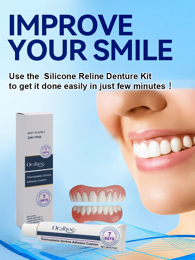【🦷👨‍⚕️Recommended by renowned dental experts】Cosmetic dentures give you a confident smile and a comfortable, no-fuss look. Wear them the same day and chew hard foods the same day.