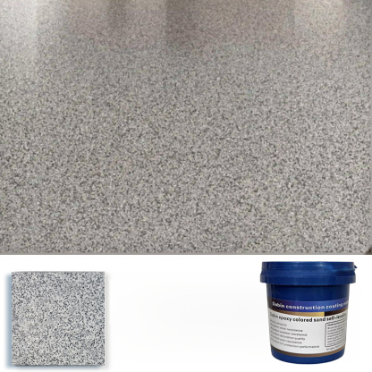 Upgrade epoxy coloured sand floor paint.🎨 With just one bucket, you can effortlessly transform up to 60 square meters of flooring.
