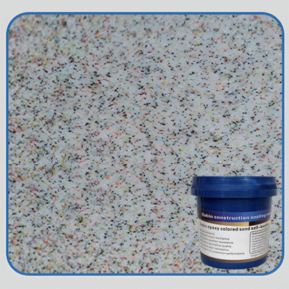 Upgrade epoxy coloured sand floor paint.🎨 With just one bucket, you can effortlessly transform up to 60 square meters of flooring.
