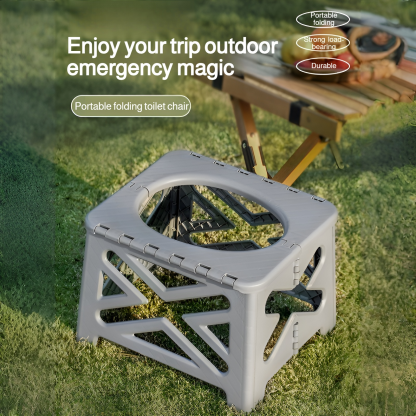 Car folding emergency toilet